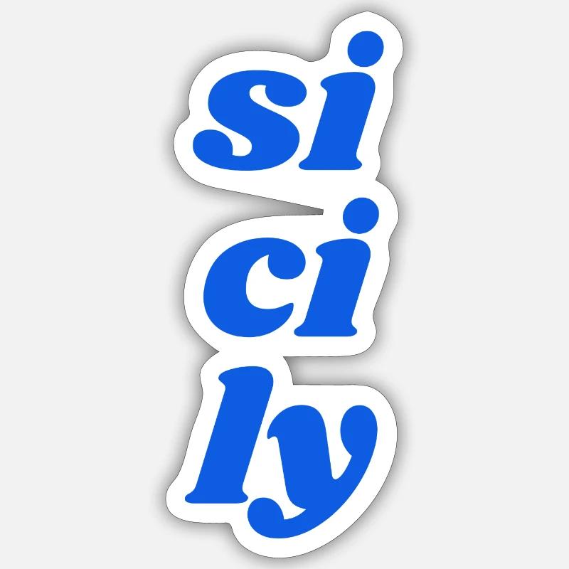 si ci ly - Sticker Größe S (10 x 10 cm) - Mattweiß