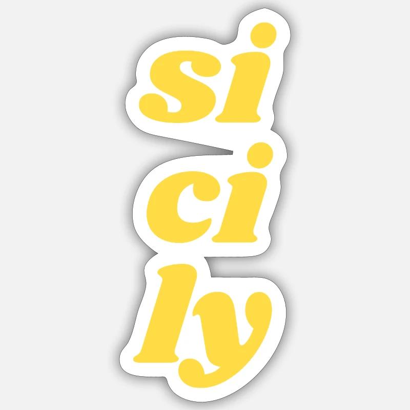 si ci ly - Sticker Größe S (10 x 10 cm) - Mattweiß