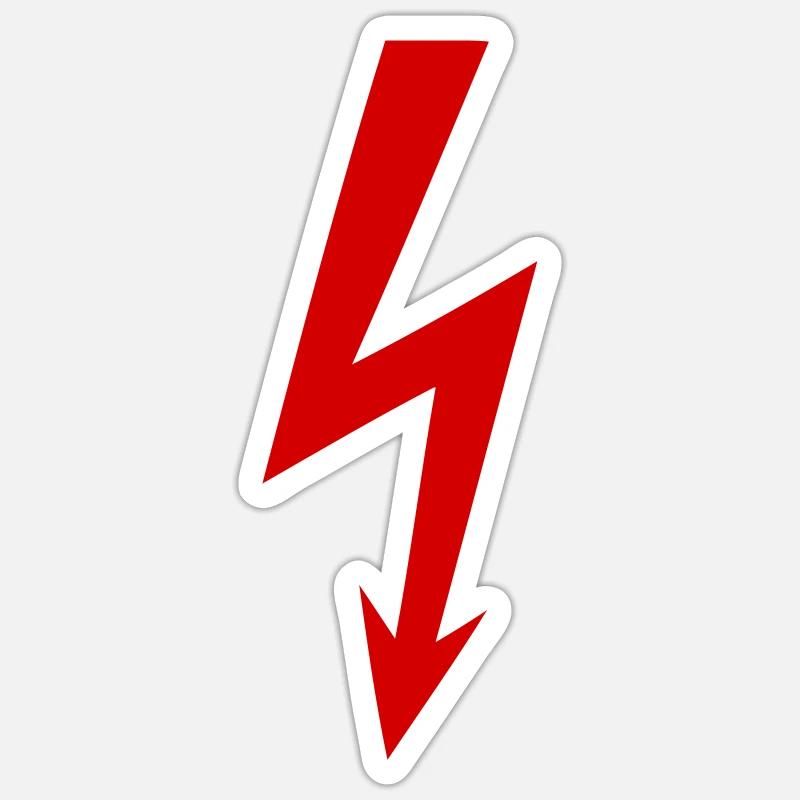 Blitz Sticker Größe S (10 x 10 cm)