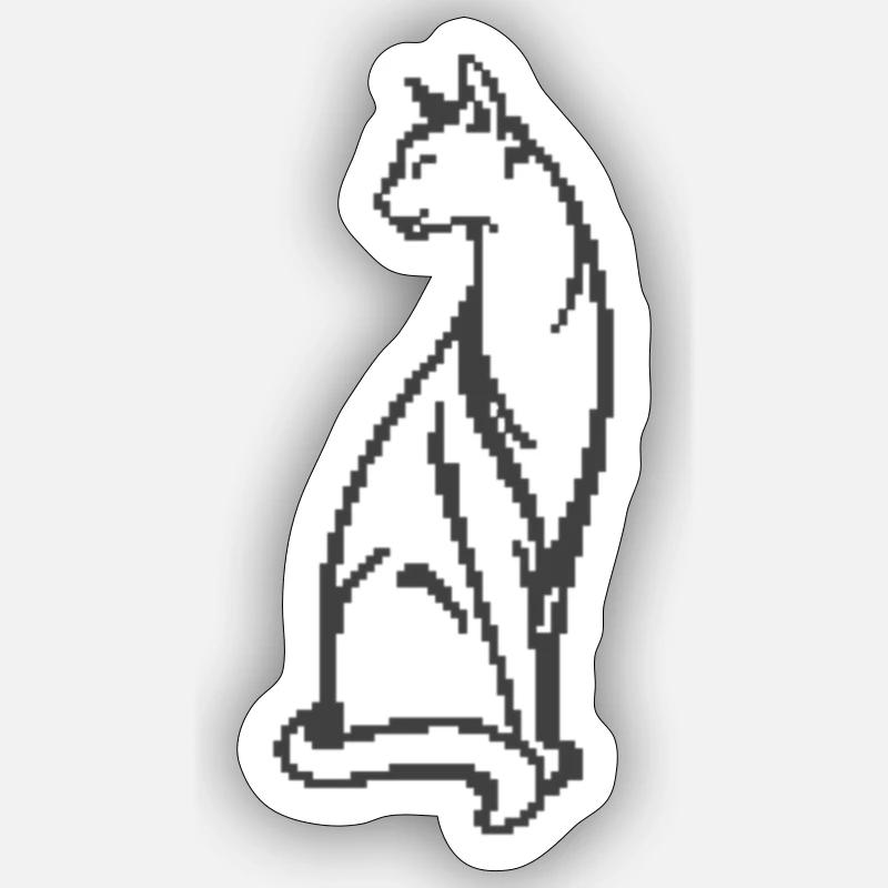 Chat Sticker taille S (10 x 10 cm)