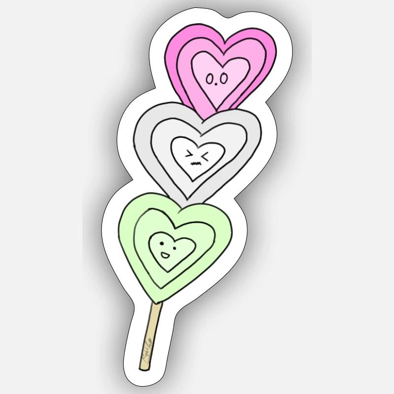 Dangohearts Sticker Größe S (10 x 10 cm)