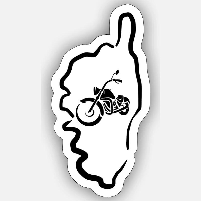 Custom corse Sticker taille S (10 x 10 cm)