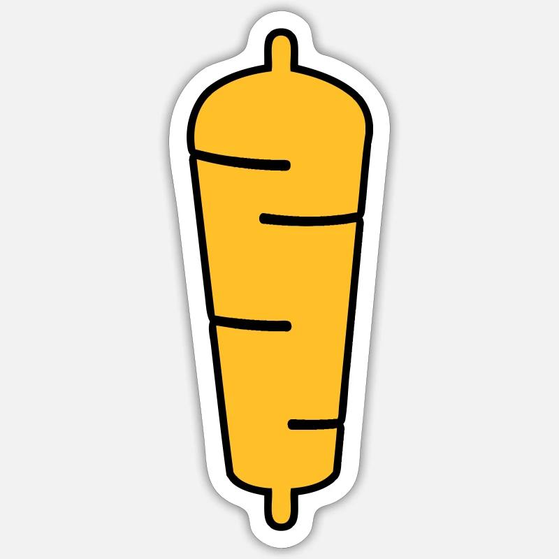 kebab - Sticker size S (10 x 10 cm) - white matte