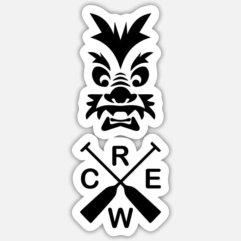 Drachenboot Team 1c Sticker Größe S (10 x 10 cm)