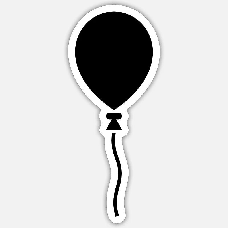 Luftballon Sticker Größe S (10 x 10 cm)
