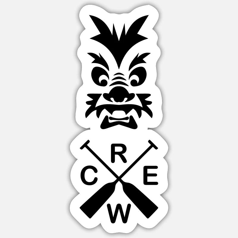 Drachenboot Team 1c Sticker Größe S (10 x 10 cm)