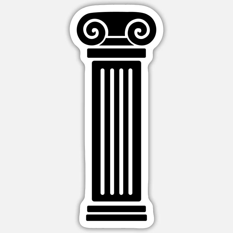 Säule Sticker Größe S (10 x 10 cm)