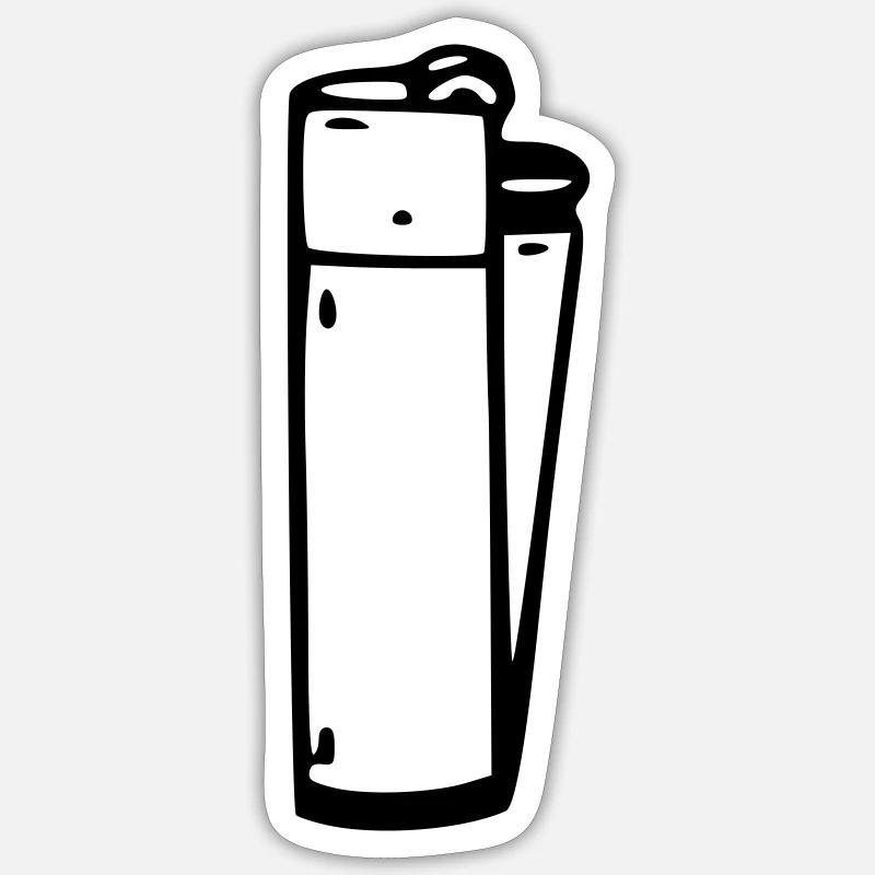 lighter Sticker size S (10 x 10 cm)