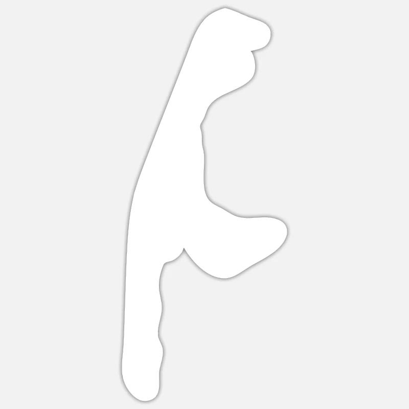 Sylt - Sticker taille S (10 x 10 cm) - blanc mat