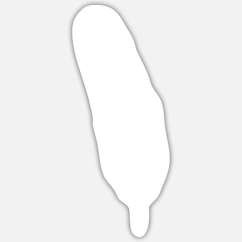 Feather symbol - Sticker size S (10 x 10 cm) - white matte