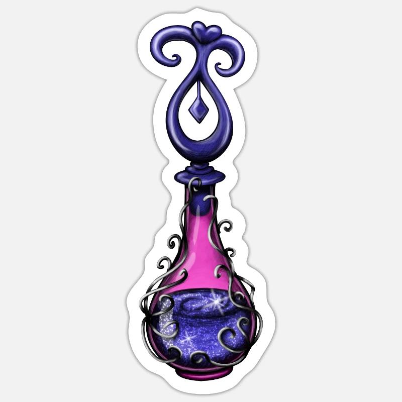 Blue Magic Bottle Sticker size S (10 x 10 cm)