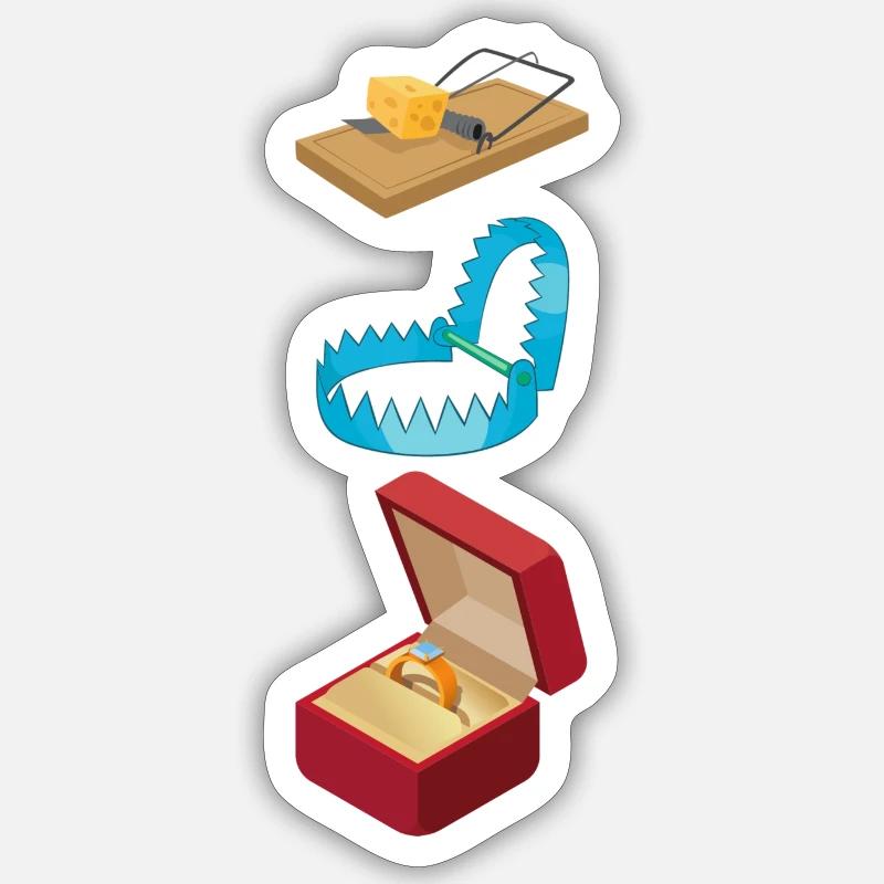 modern - Sticker size S (10 x 10 cm) - white matte