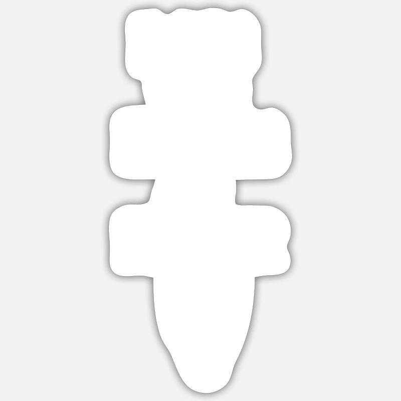 Dads with Beards are better idée cadeau Sticker taille S (10 x 10 cm)