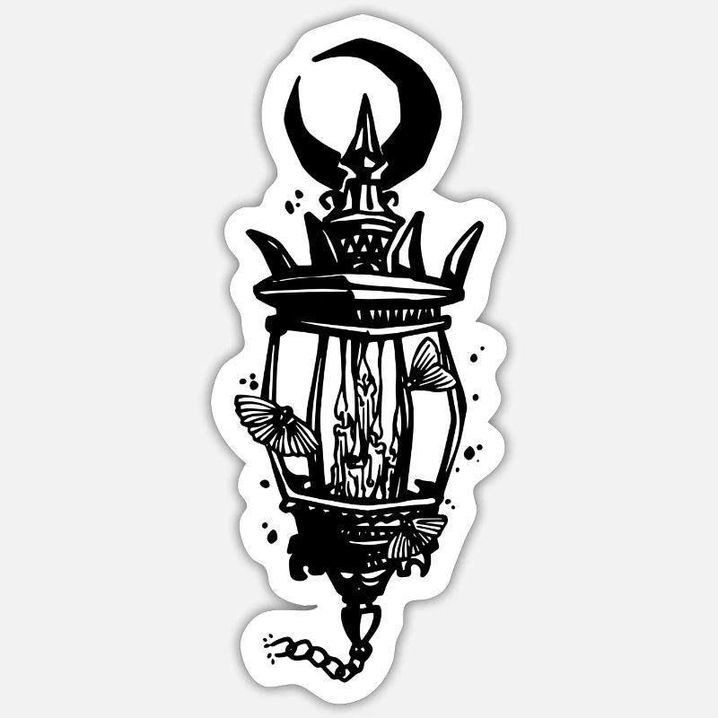 Gothic lantern Sticker size S (10 x 10 cm)