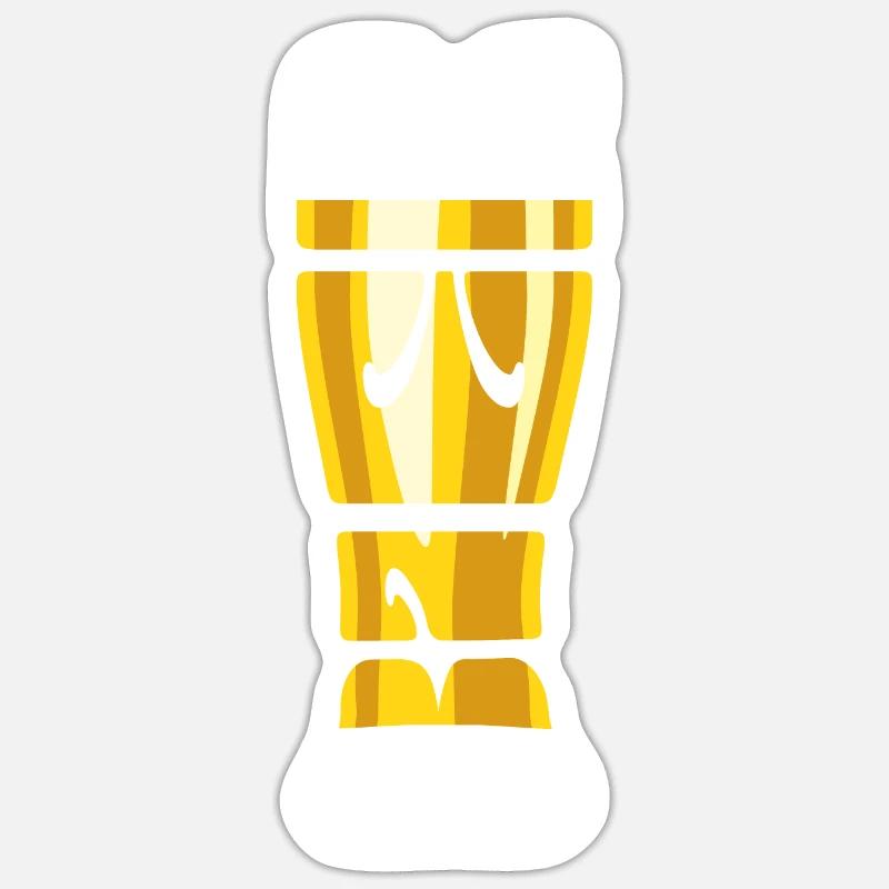 Durst - Bier Glas - Weizenbier - Spruch Sticker Größe S (10 x 10 cm)