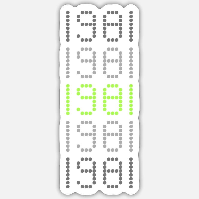 Style 1981 - Sticker taille S (10 x 10 cm) - blanc mat