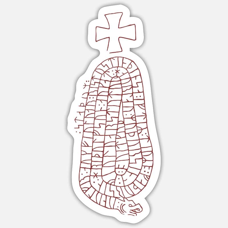 RUNSTEN, JÄRVSÖ - Sticker size S (10 x 10 cm) - white matte