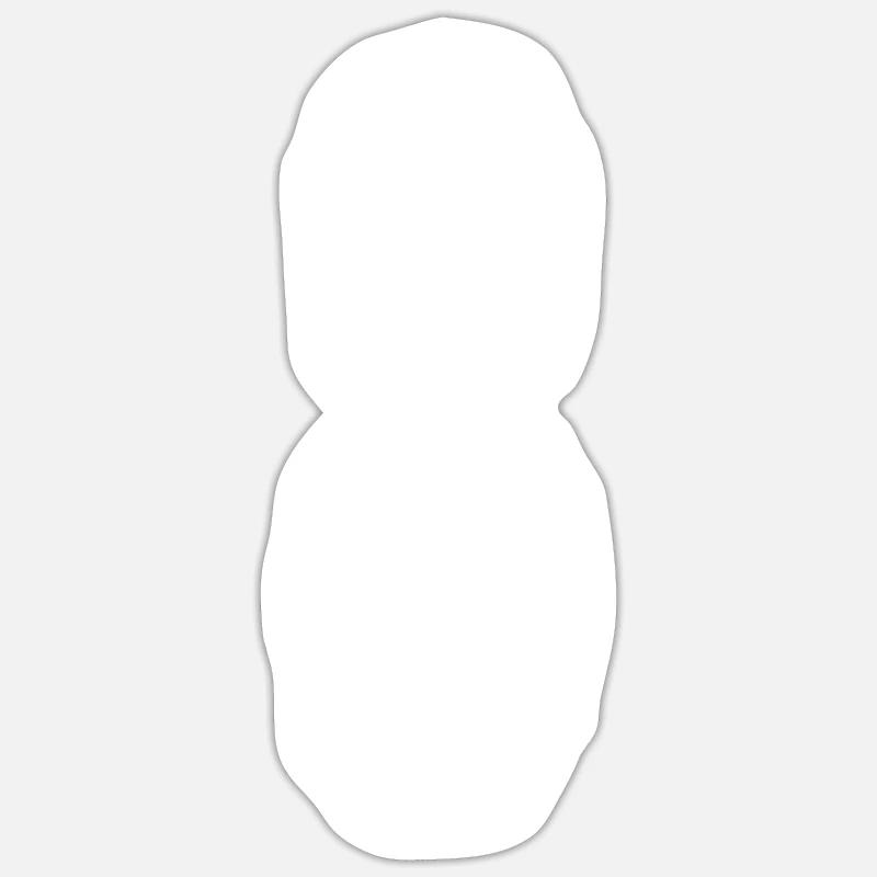 Numéro 8! - Sticker taille S (10 x 10 cm) - blanc mat