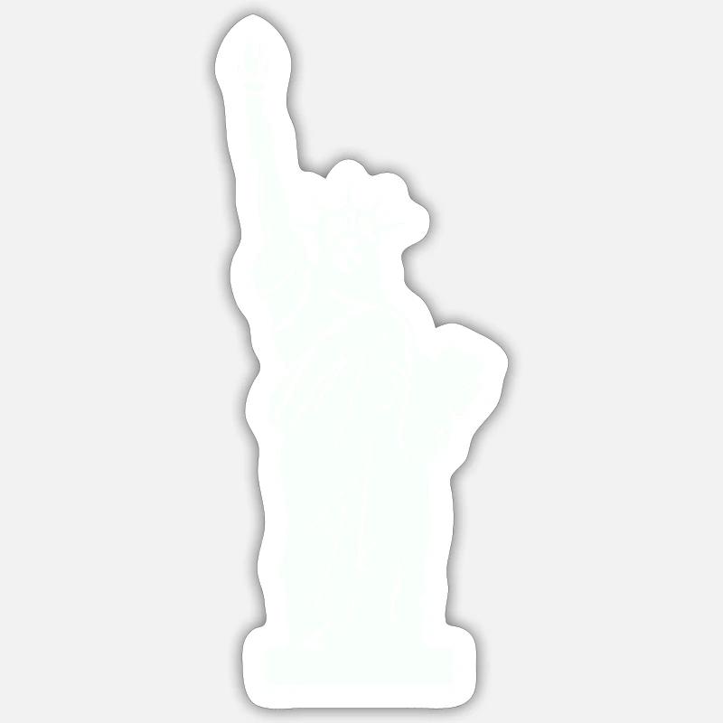 Statue - Sticker size S (10 x 10 cm) - white matte