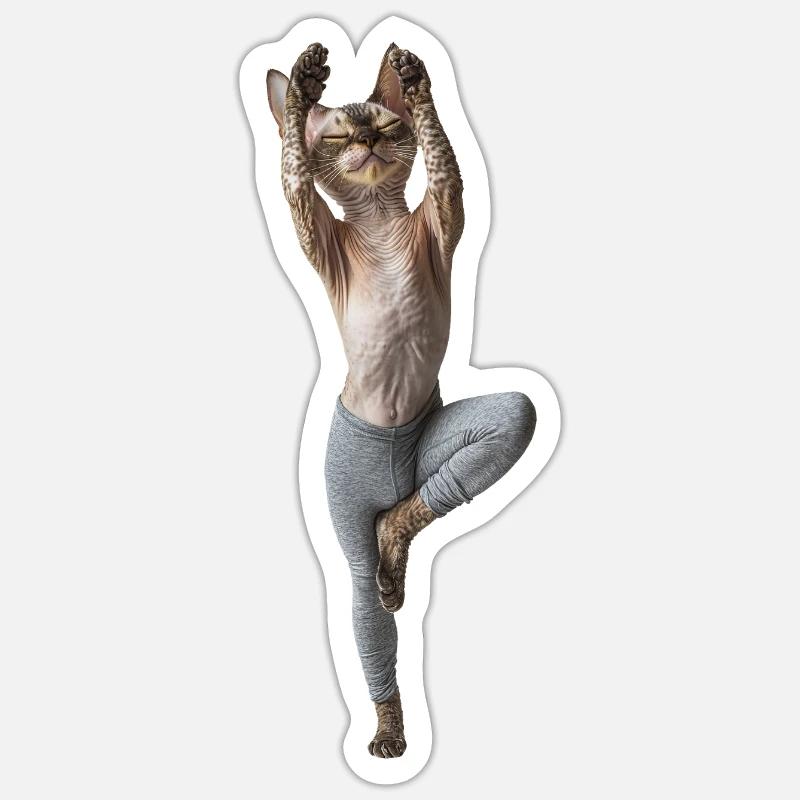 Devon Rex Sticker Größe S (10 x 10 cm)