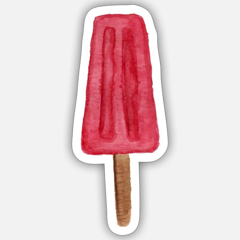 Eis - Sticker Größe S (10 x 10 cm) - Mattweiß
