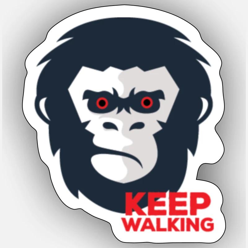 monkey Sticker size S (10 x 10 cm)