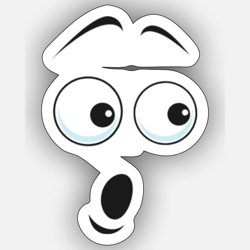Shock Design - Sticker size S (10 x 10 cm) - white matte