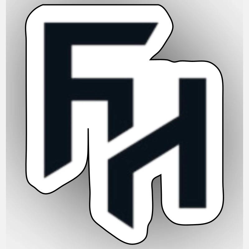 fh - Sticker taille S (10 x 10 cm) - blanc mat