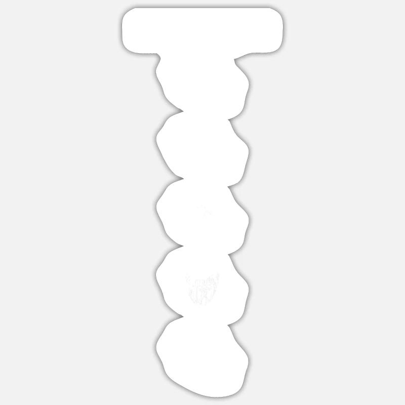 974 Ker Kreol Symbole - Sticker taille S (10 x 10 cm) - blanc mat