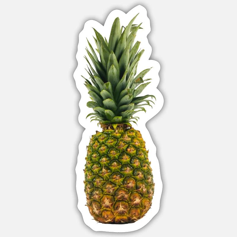 Ananas pineapple - Sticker size S (10 x 10 cm) - white matte
