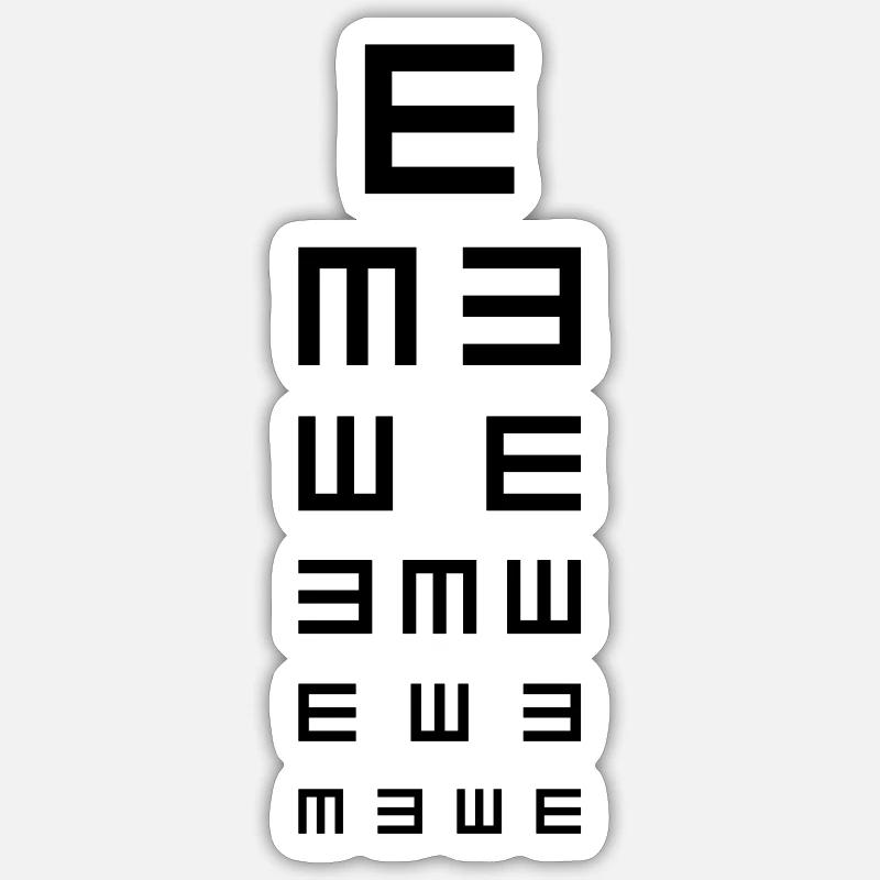 Vision - Sticker size S (10 x 10 cm) - white matte