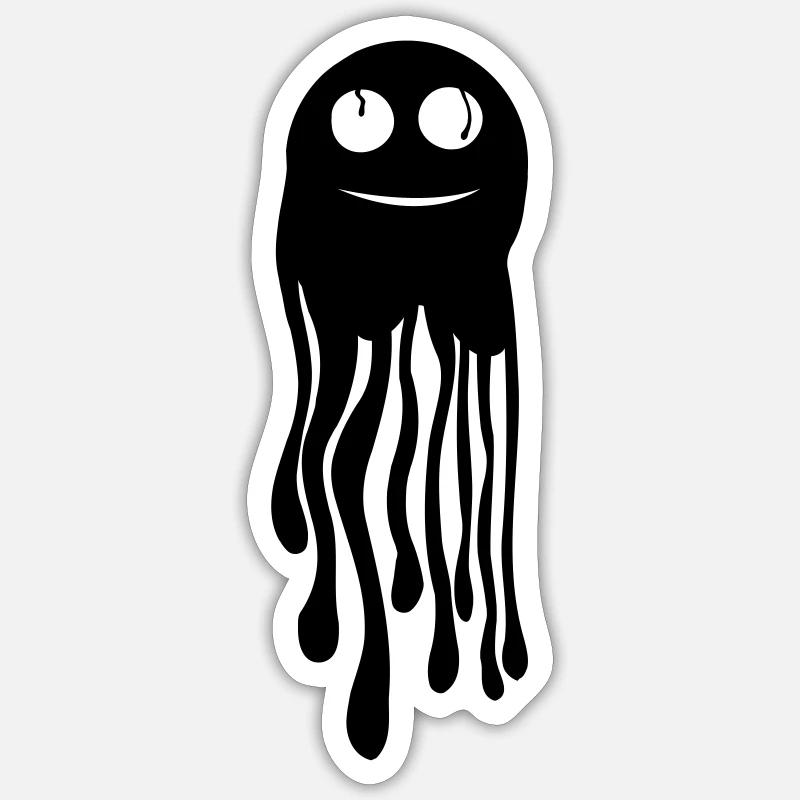 Cute Monster - Sticker size S (10 x 10 cm) - white matte