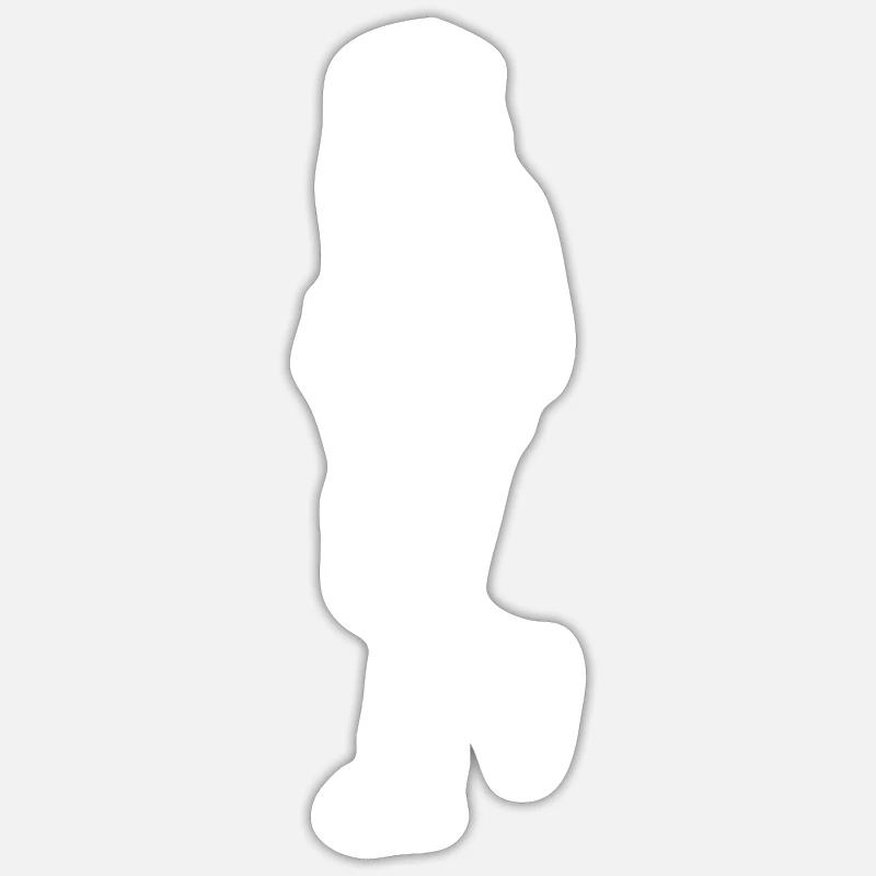 idée cadeau kpop boy - Sticker taille S (10 x 10 cm) - blanc mat
