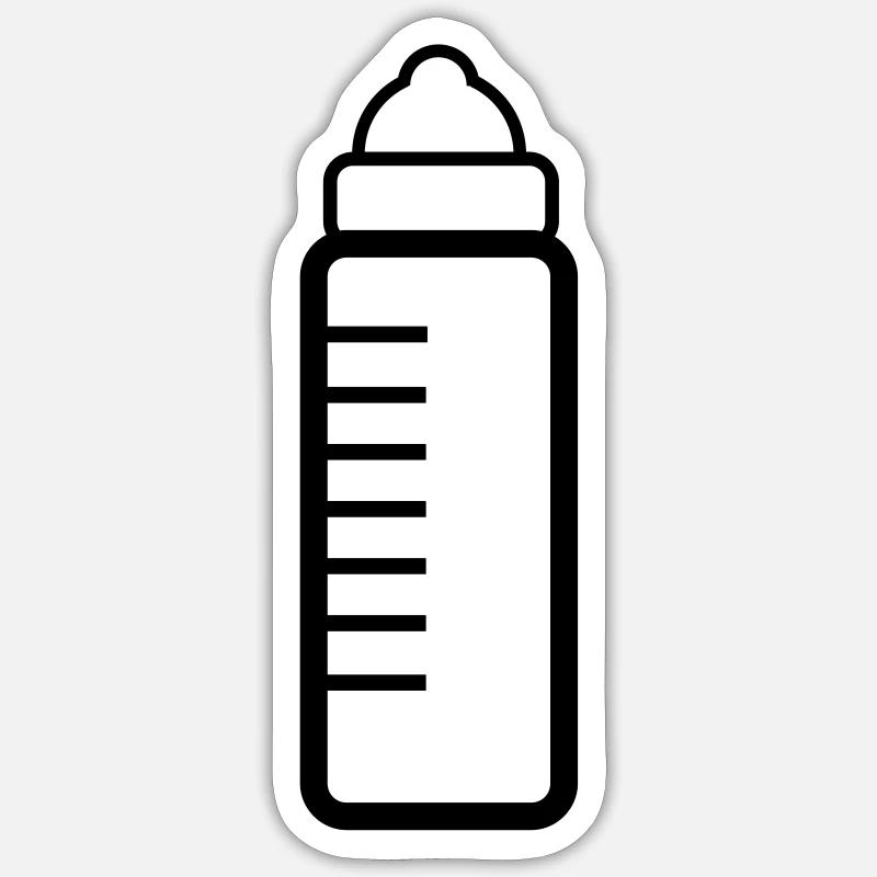 Bouteille bouteille biberons bébé lait 1 c. Sticker taille S (10 x 10 cm)