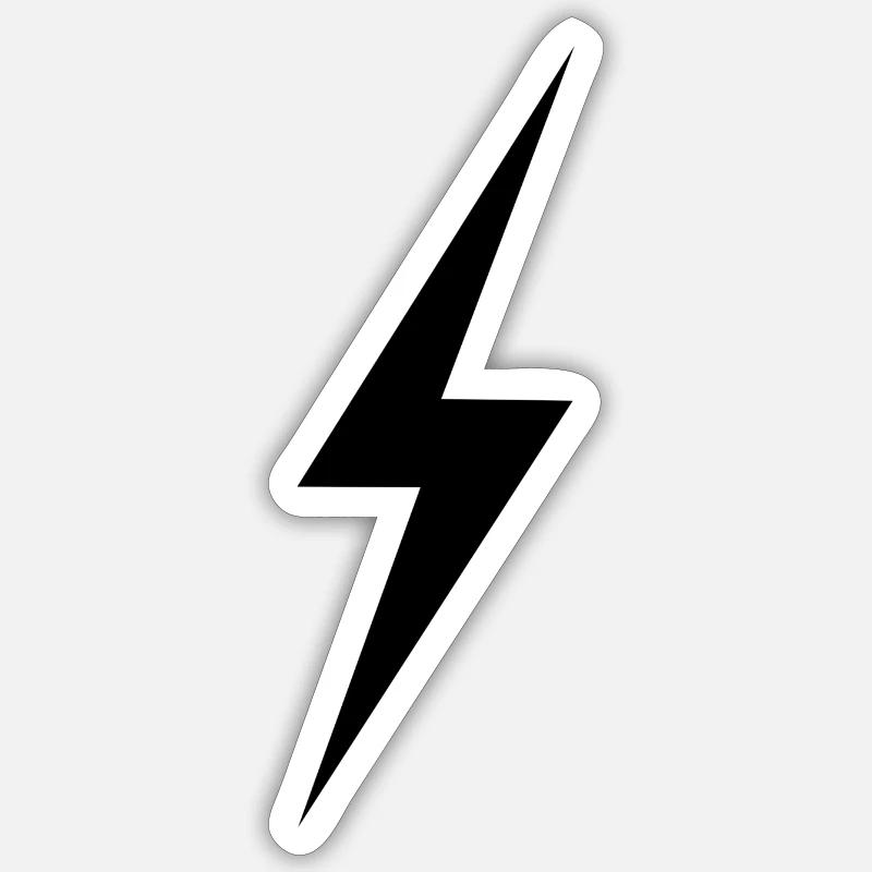 Flash - Sticker size S (10 x 10 cm) - white matte