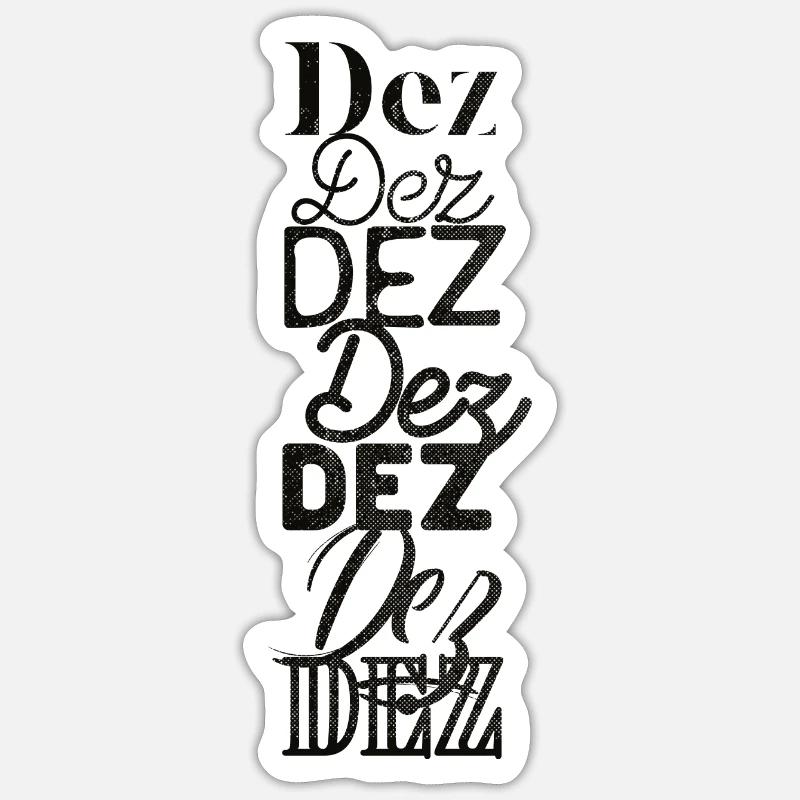 Tête - Sticker taille S (10 x 10 cm) - blanc mat