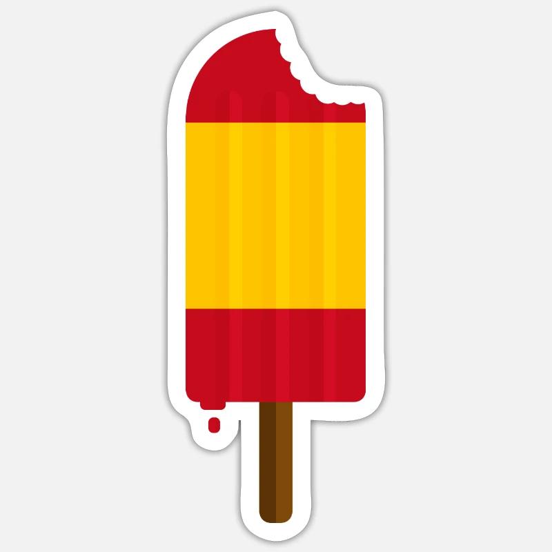 Geschmack von Spanien - Sticker Größe S (10 x 10 cm) - Mattweiß