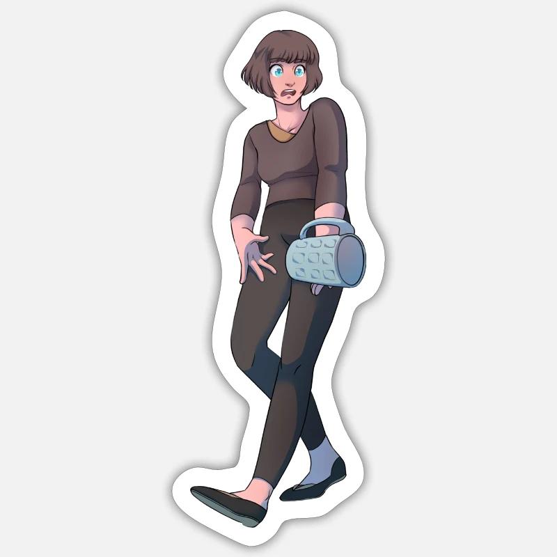 Anna - Sticker Größe S (10 x 10 cm) - Mattweiß