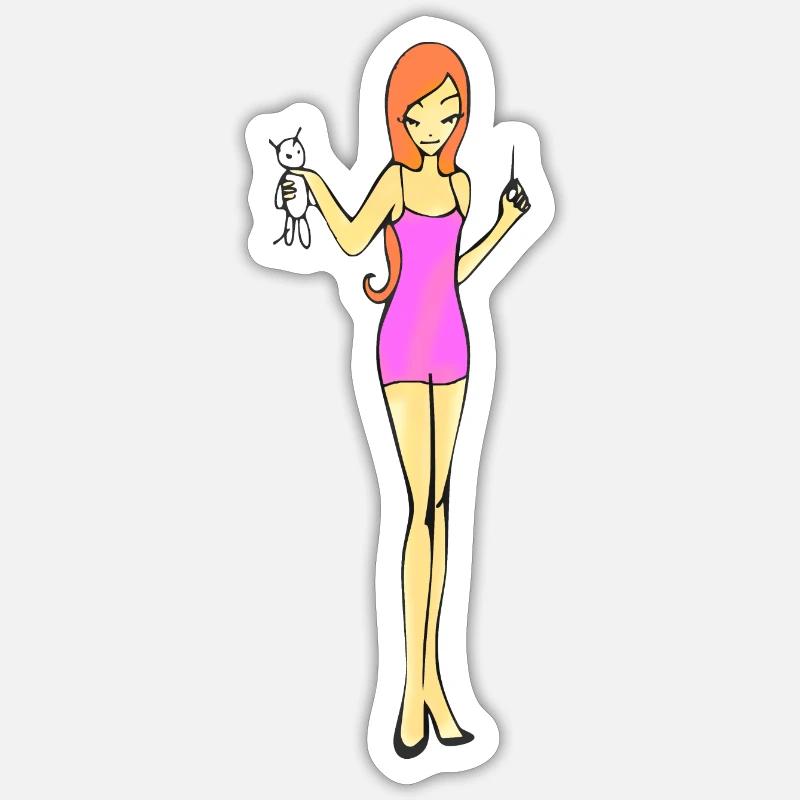 Groll - Sticker Größe S (10 x 10 cm) - Mattweiß