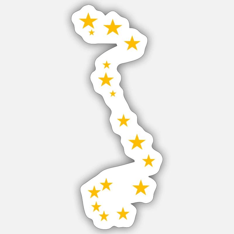 Constellation du Scorpion Sticker taille S (10 x 10 cm)