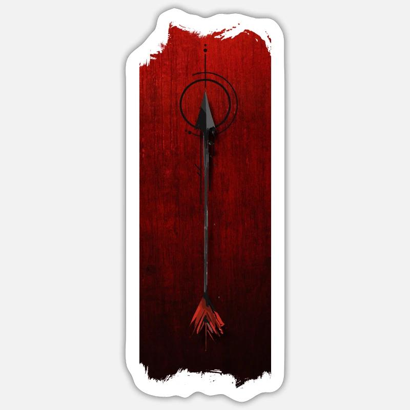 Piercing Precision: Arrow Sticker size S (10 x 10 cm)