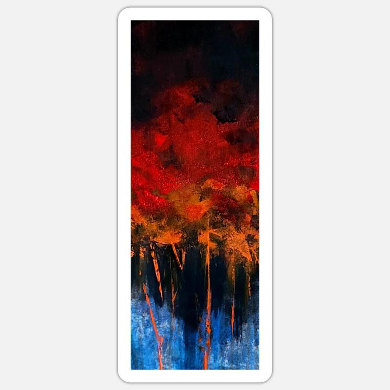 Autumn tree - Sticker Größe S (10 x 10 cm) - Mattweiß