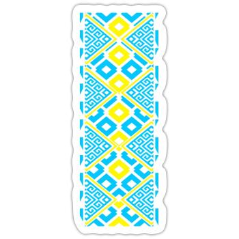 Ukraine Vyshivanka - Sticker size S (10 x 10 cm) - white matte - Front