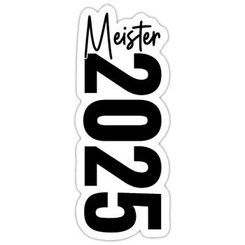Meister 2025 - Sticker Größe S (10 x 10 cm) - Mattweiß - Vorne
