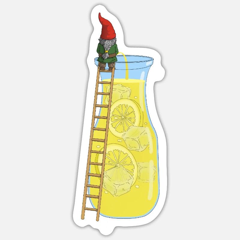 Limozwerg - Sticker taille S (10 x 10 cm) - blanc mat