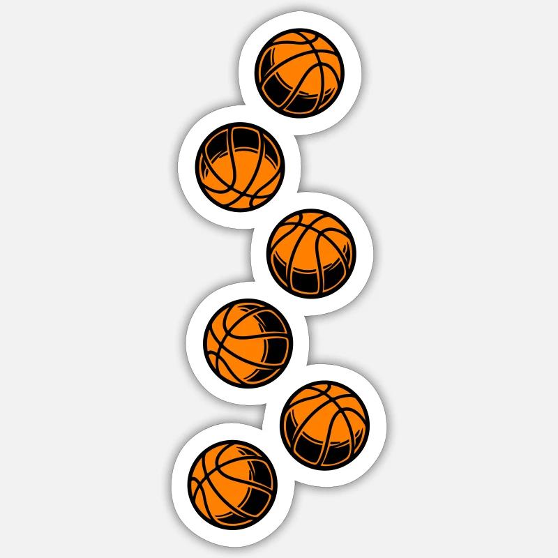 Basketball Icon - Sticker size S (10 x 10 cm) - white matte