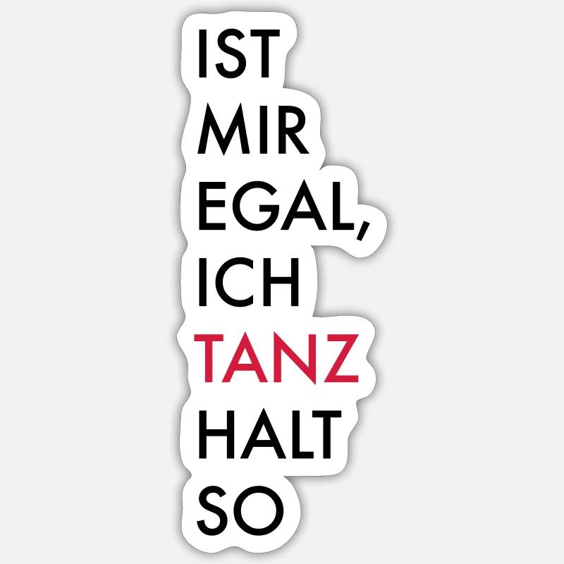 tanzen Sticker Größe S (10 x 10 cm)