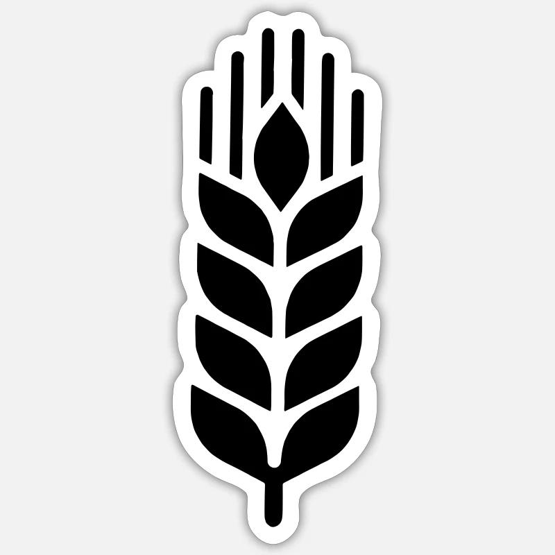 Orge - Sticker taille S (10 x 10 cm) - blanc mat