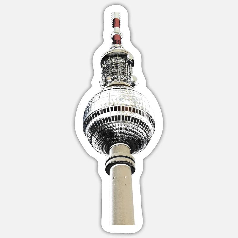 Fernsehturm Berlin Sticker Größe S (10 x 10 cm)