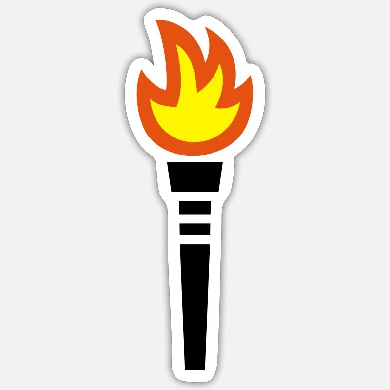 Torch Sticker size S (10 x 10 cm)